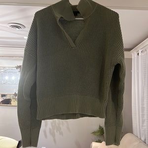 J.Crew cotton collared sweater